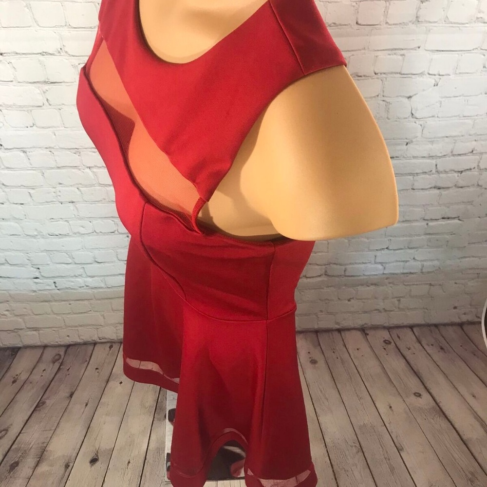 Miami Women's Red Sleeveless Dress Size Large - Picture 3 of 7